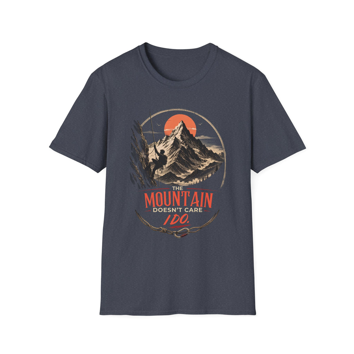 The Mountain Doesn't Care | Climbing T-Shirt