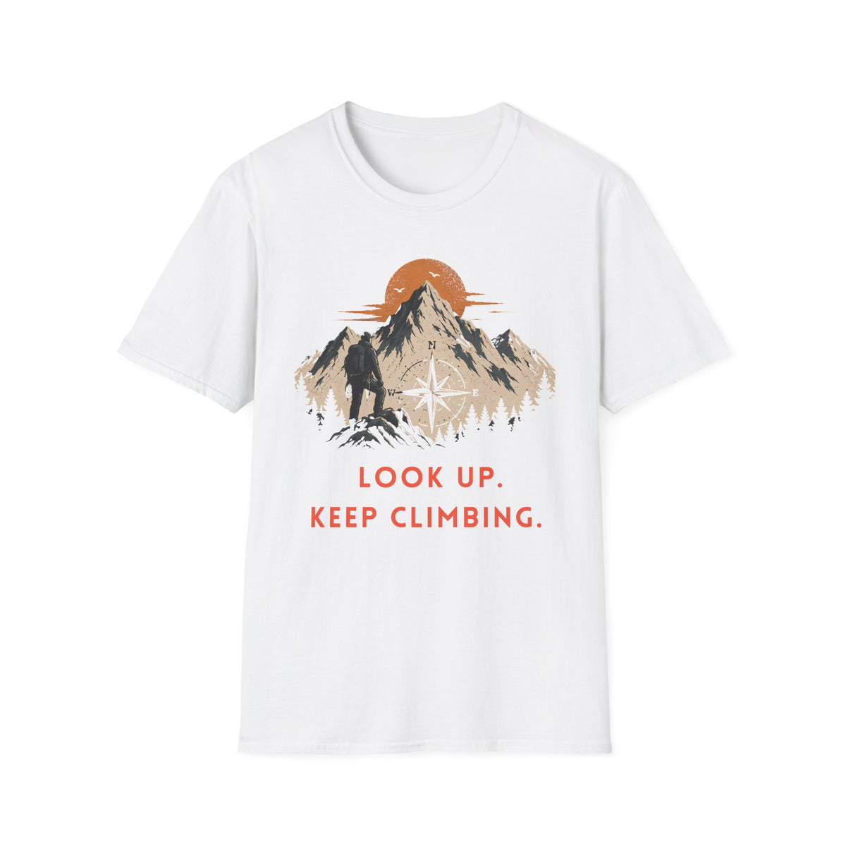 Look Up. Keep Climbing. | Mountaineering T-Shirt