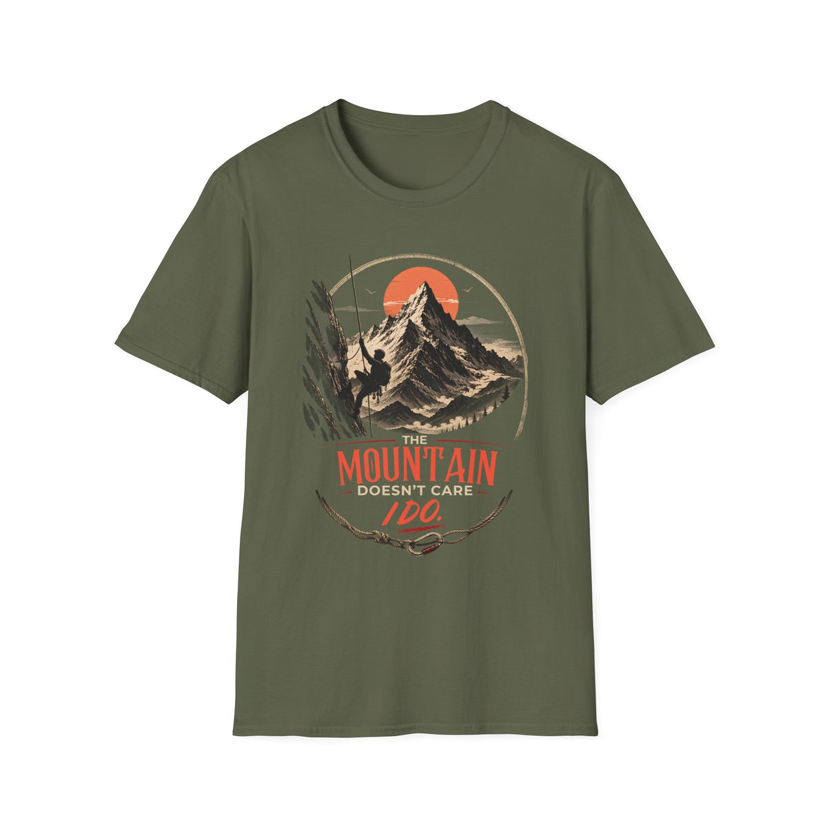 The Mountain Doesn't Care | Climbing T-Shirt