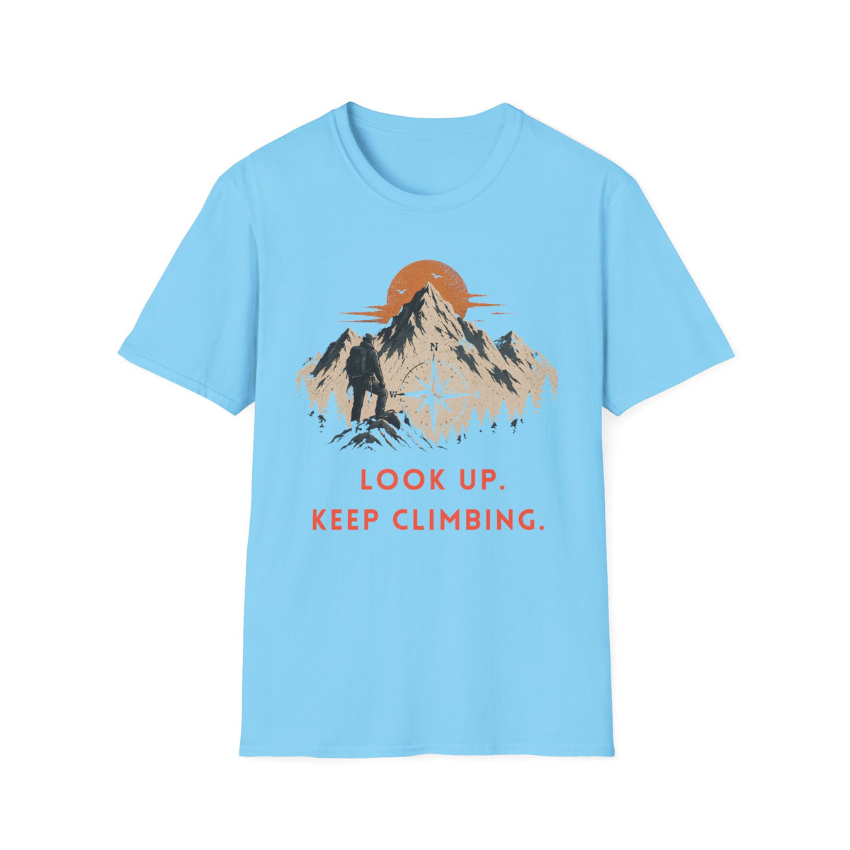 Look Up. Keep Climbing. | Mountaineering T-Shirt