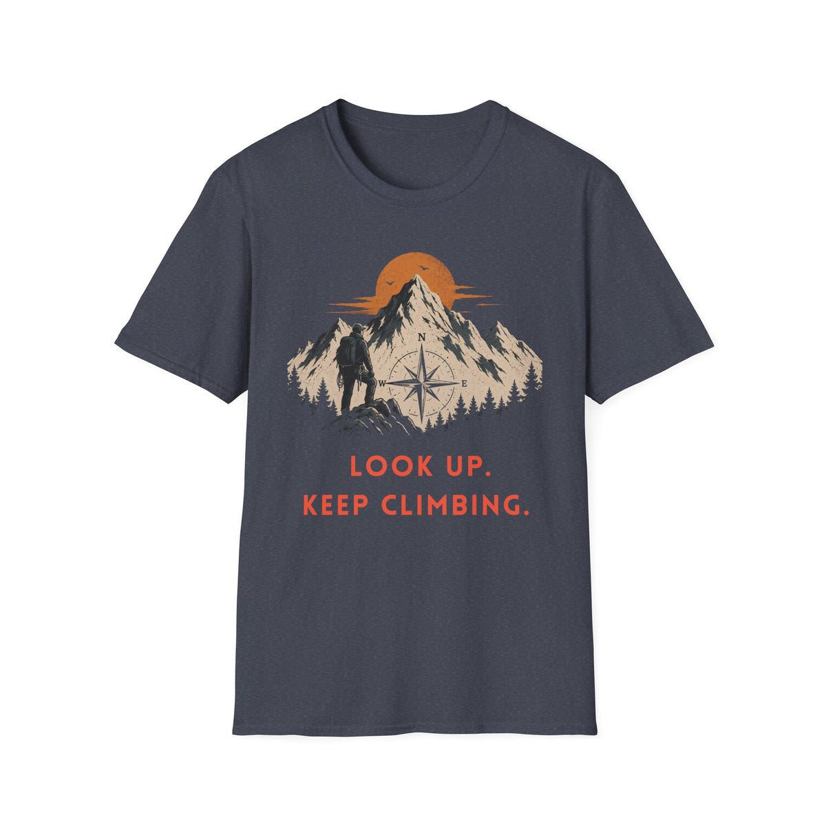 Look Up. Keep Climbing. | Mountaineering T-Shirt