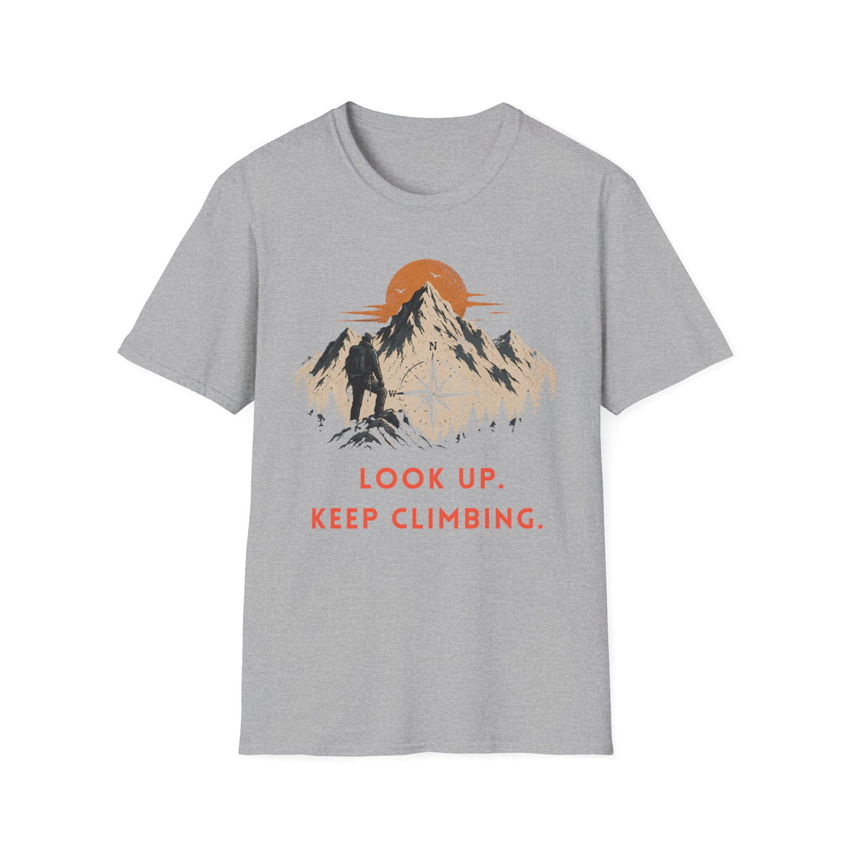 Look Up. Keep Climbing. | Mountaineering T-Shirt