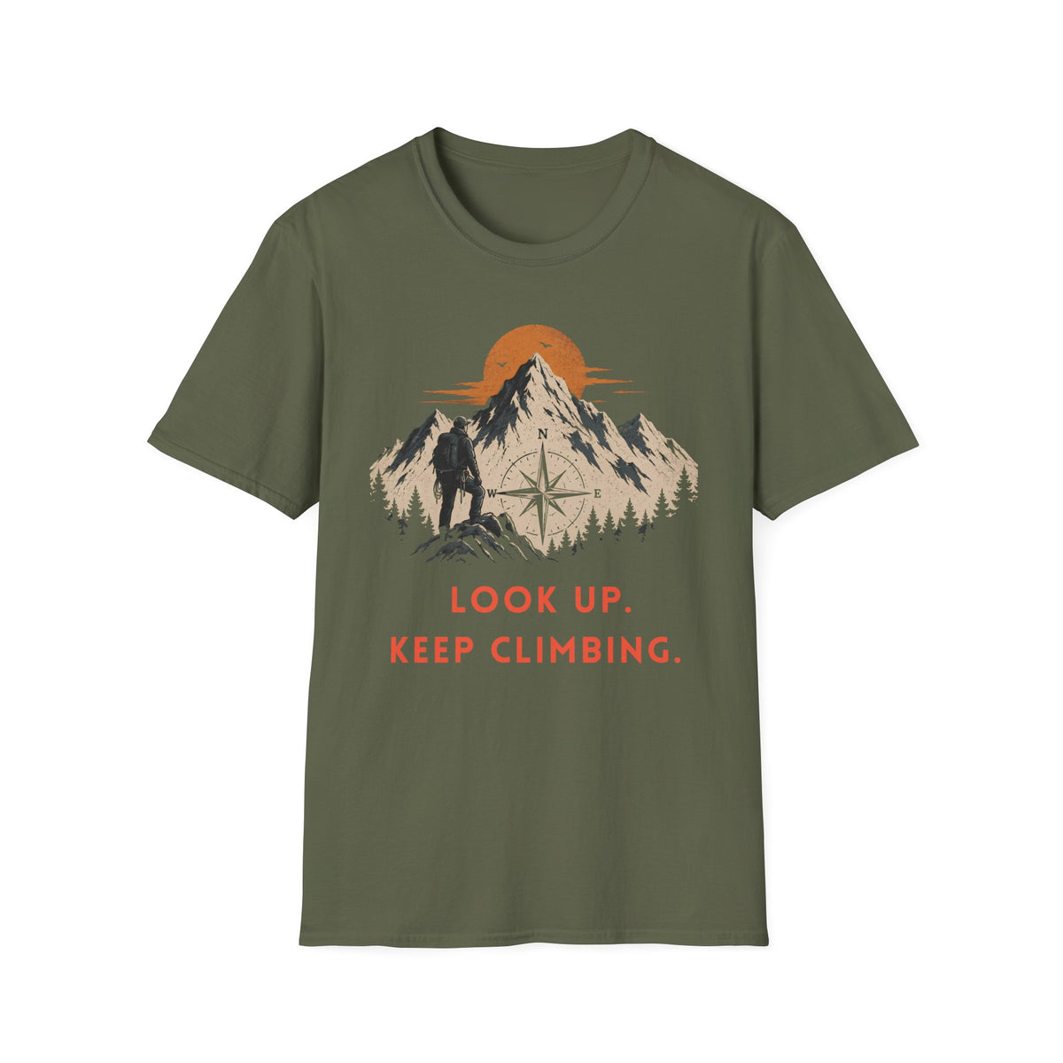 Look Up. Keep Climbing. | Mountaineering T-Shirt